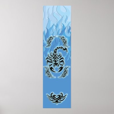 Blue Scorpion Poster by garmsink