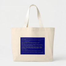 Blue Screen of Death Canvas Bags