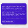 Blue Screen of Death Mouse Pad