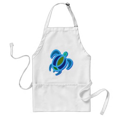 Blue Sea Turtle Aprons by wingedturtle