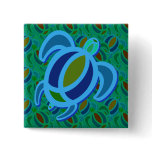 Blue Sea Turtle Buttons