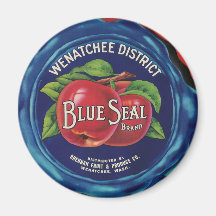 blue seal apples magnet