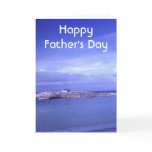 Blue Seascape White House Father's Day Greeting Card