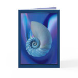 Blue Seashell Card