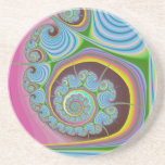 Blue Seashell Spiral Fractal