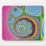 Blue Seashell Spiral Fractal