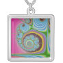 Blue Seashell Spiral Fractal