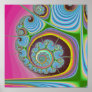 Blue Seashell Spiral Fractal