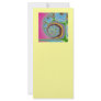 Blue Seashell Spiral Fractal Full Color Rack Card