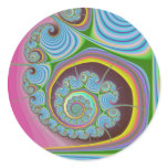 Blue Seashell Spiral Fractal
