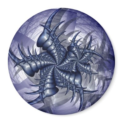 Blue Shadow Fridge Magnet by SophieLerlei