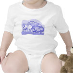 Blue Sheep Onzie Baby Bodysuits