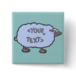 Blue Sheep, <YOUR TEXT> Pin
