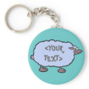 Blue Sheep, <YOUR TEXT> keychains