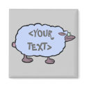 Blue Sheep, <YOUR TEXT> magnets