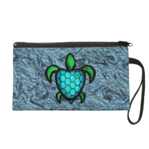 Blue Shell Turtle Accessory Bags