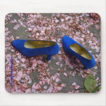 Blue Shoes Mouse pad