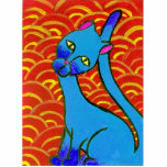Blue Siamese photo sculptures