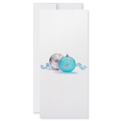 BLUE & SILVER ORNAMENTS by SHARON SHARPE Rack Cards by sharonsharpe