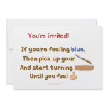 Blue Skew Woodturning Poem