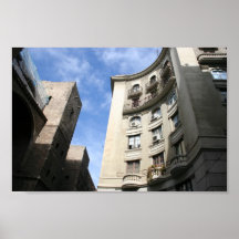 Blue Skies In Barcelona Posters