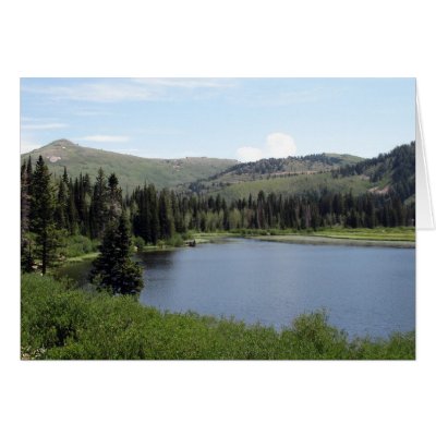 Blue Skies over Silver Lake Card by BlueSkiesGallery