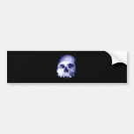 Blue Skull Bumper Stickers