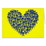 Blue Skull Heart