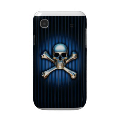 Blue Skull Samsung Galaxy Case by GravityStormDesign