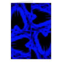 Blue Skull Turnstile Kaleidoscope Cards
