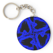 Blue Skull Turnstile Kaleidoscope Keychains
