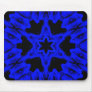 Blue Skull Turnstile Kaleidoscope Mouse Pad