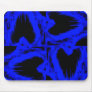 Blue Skull Turnstile Kaleidoscope Mouse Pad