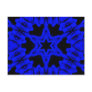 Blue Skull Turnstile Kaleidoscope Post Cards
