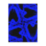 Blue Skull Turnstile Kaleidoscope Post Card