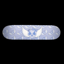 Blue Skull With Wings Skateboard skateboards