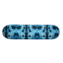 BLUE SKULLS SKATE DECK