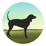 Blue Sky Coonhound Stickers