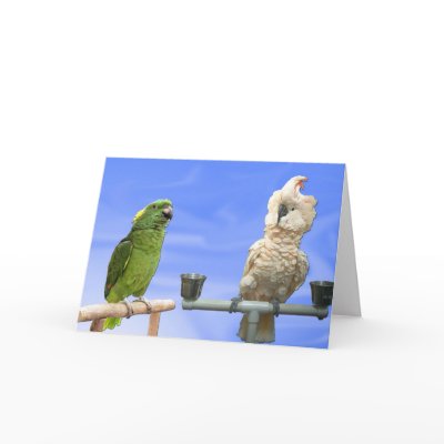 Blue Sky Large Note Card by scarletsfeathers