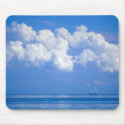 Blue Sky Sailboat mousepads