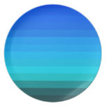 Blue Sky Stripes Plates