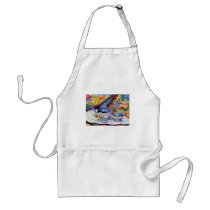 Blue Sky Tea Apron