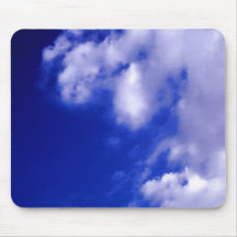 Blue Sky & White Clouds Mouse Pads