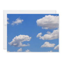 Blue sky with clouds for background personalized announcement