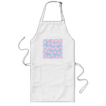 Blue Sky with Pink Clouds Pattern. Apron