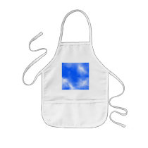 Blue sky with white clouds. apron