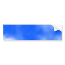 Blue sky with white clouds. bumper sticker