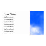 Blue sky with white clouds. business cards