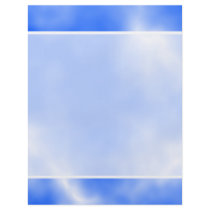 Blue sky with white clouds. custom flyer