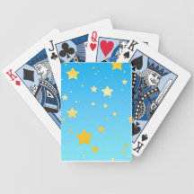 Blue Sky Yellow Stars Cards Deck Of Cards